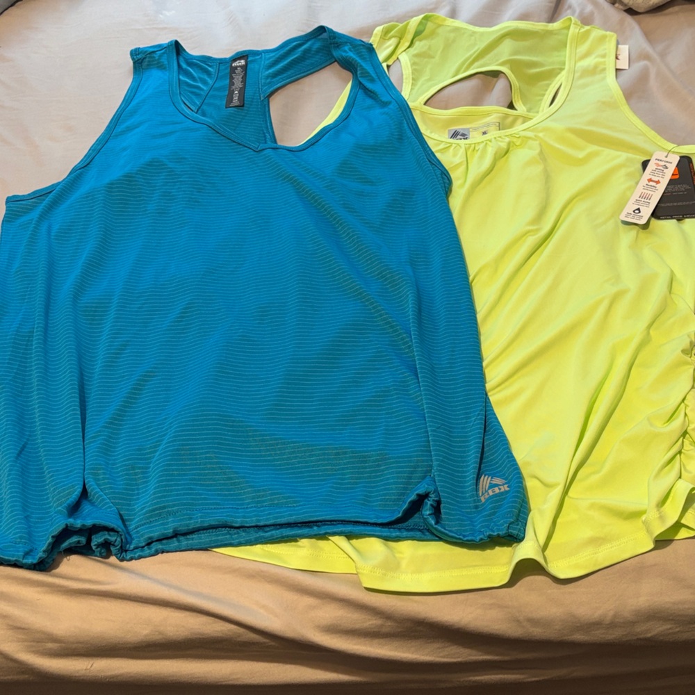 RBX Women's Tank Tops - Blue and Yellow (SET OF TWO)